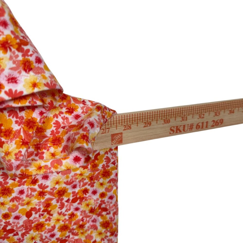 Old Navy Everyday T Shirt Womens 3X Orange Floral Crewneck Short Sleeve Casual - Picture 7 of 7